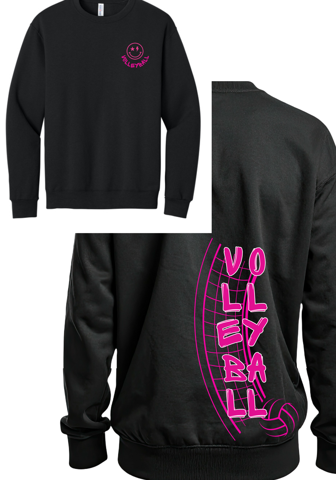Volleyball Graphic Crew Sweatshirt