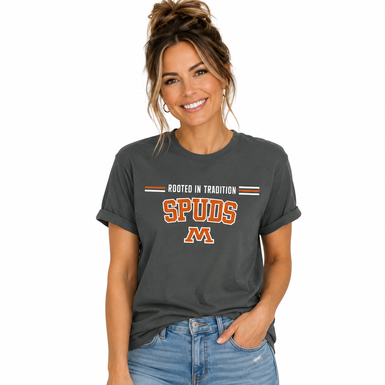 Rooted in Spuds Tradition Comfort Color Tee
