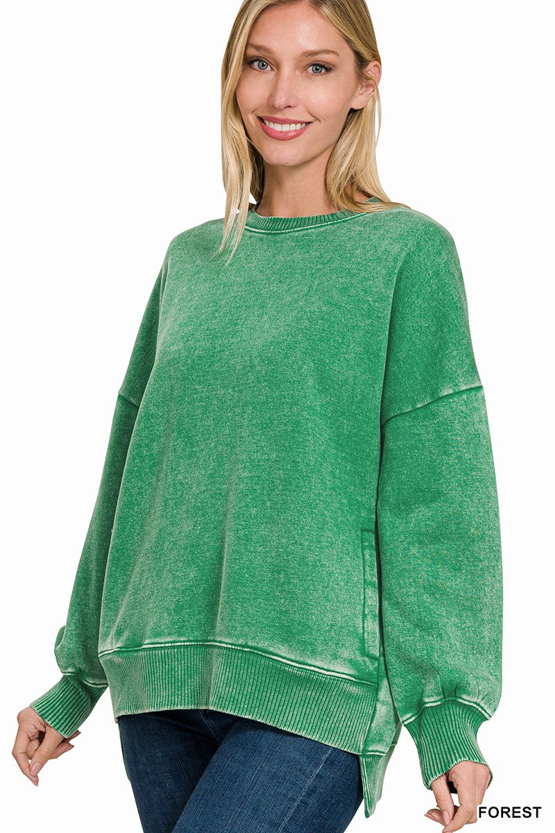 Pocket High Low Pullover