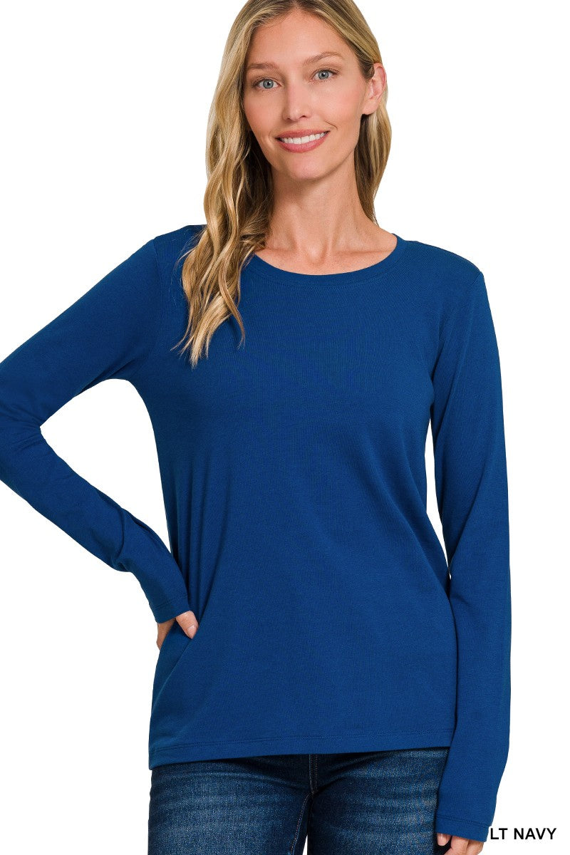 Basic Long Sleeve in Navy