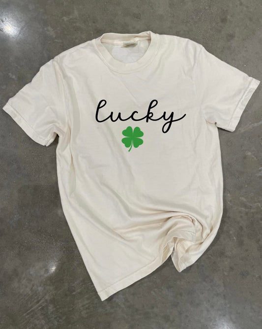 Lucky Graphic Tee or Crew