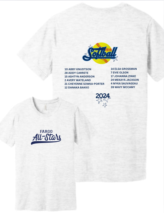 Youth Team ND All Stars Softball Tee or Crew