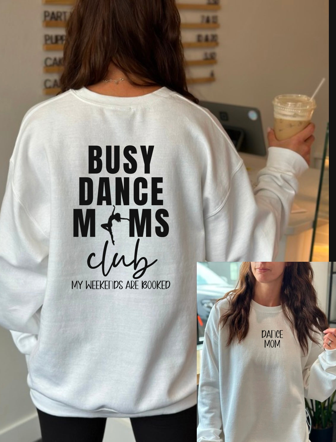 Customized Busy Moms Club Crew Sweatshirt