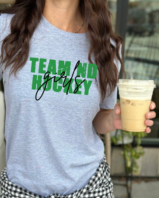 Team ND Girls Hockey - Tee, Crew, Hoodie