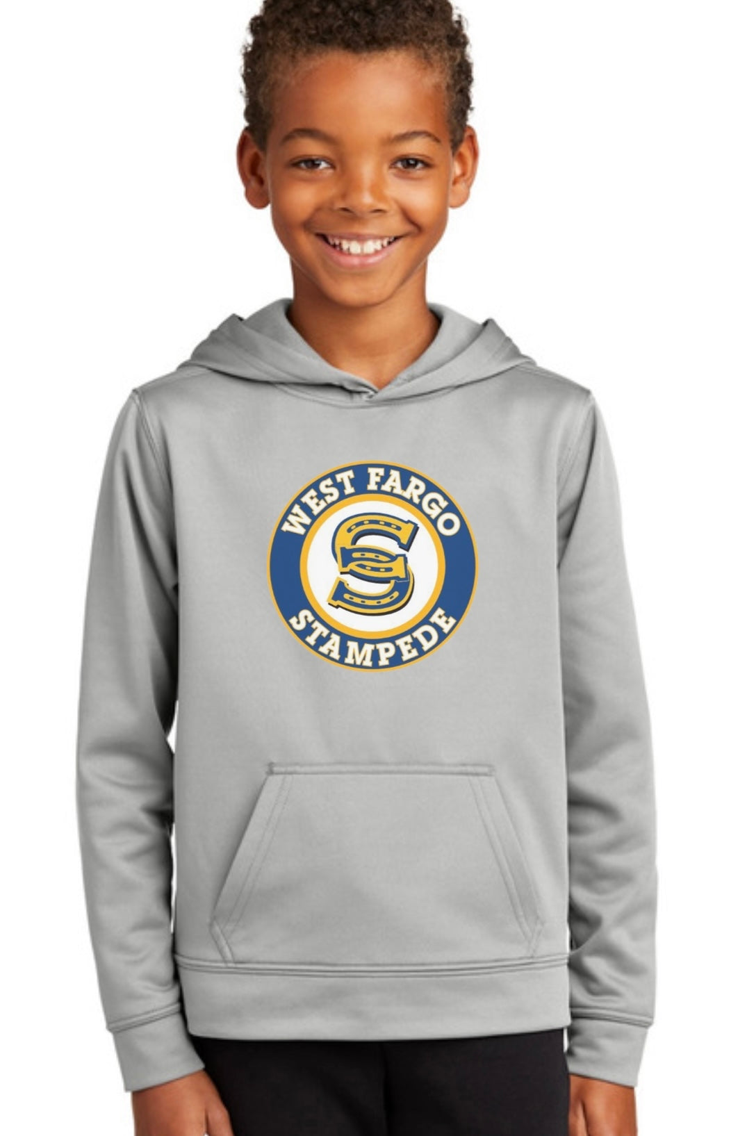 Stampede Circle Logo Dry Fit Hoodie ST011