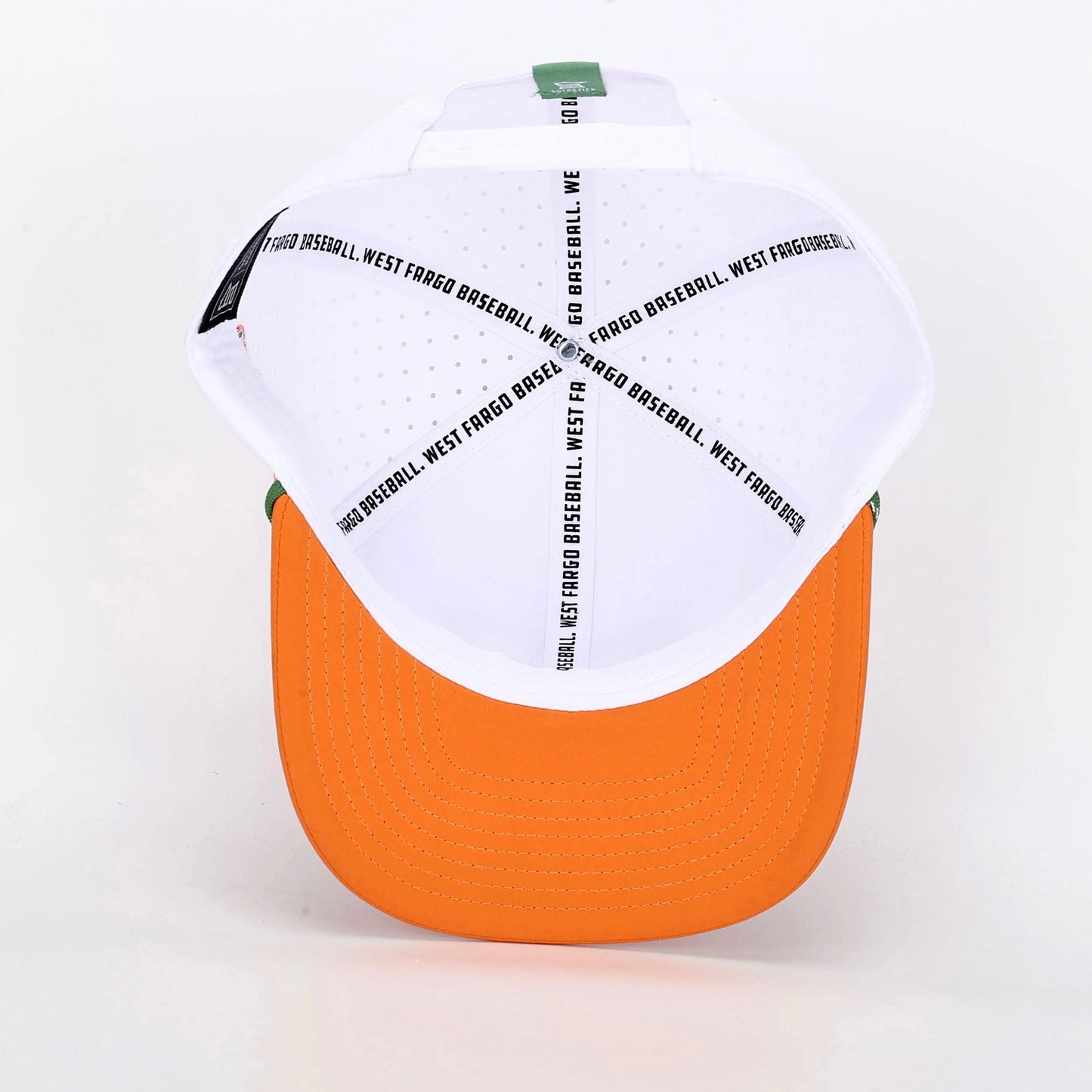 PREORDER White & Orange Sotastick West Fargo Baseball Hat