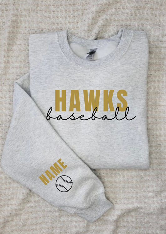 Horace Hawks Baseball Custom Crew