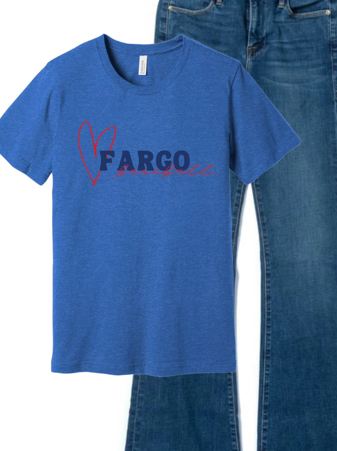 Fargo Baseball Heart Tee