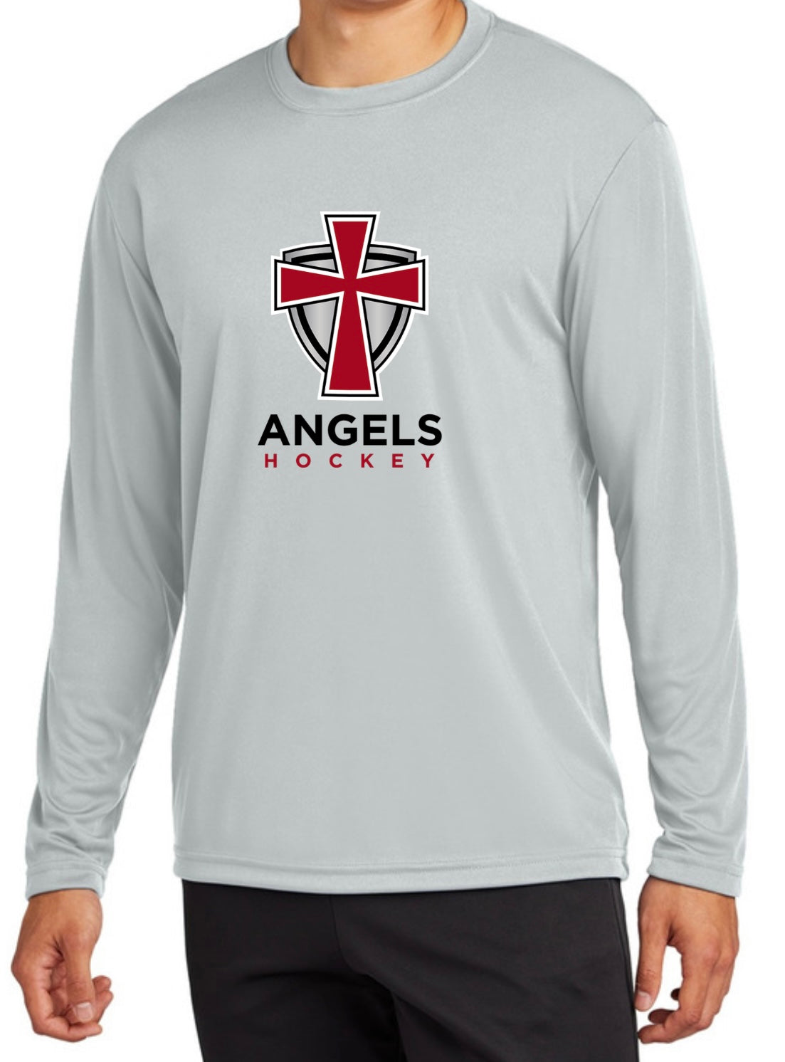 Adult Dry Fit Angels Hockey Long Sleeve Tee