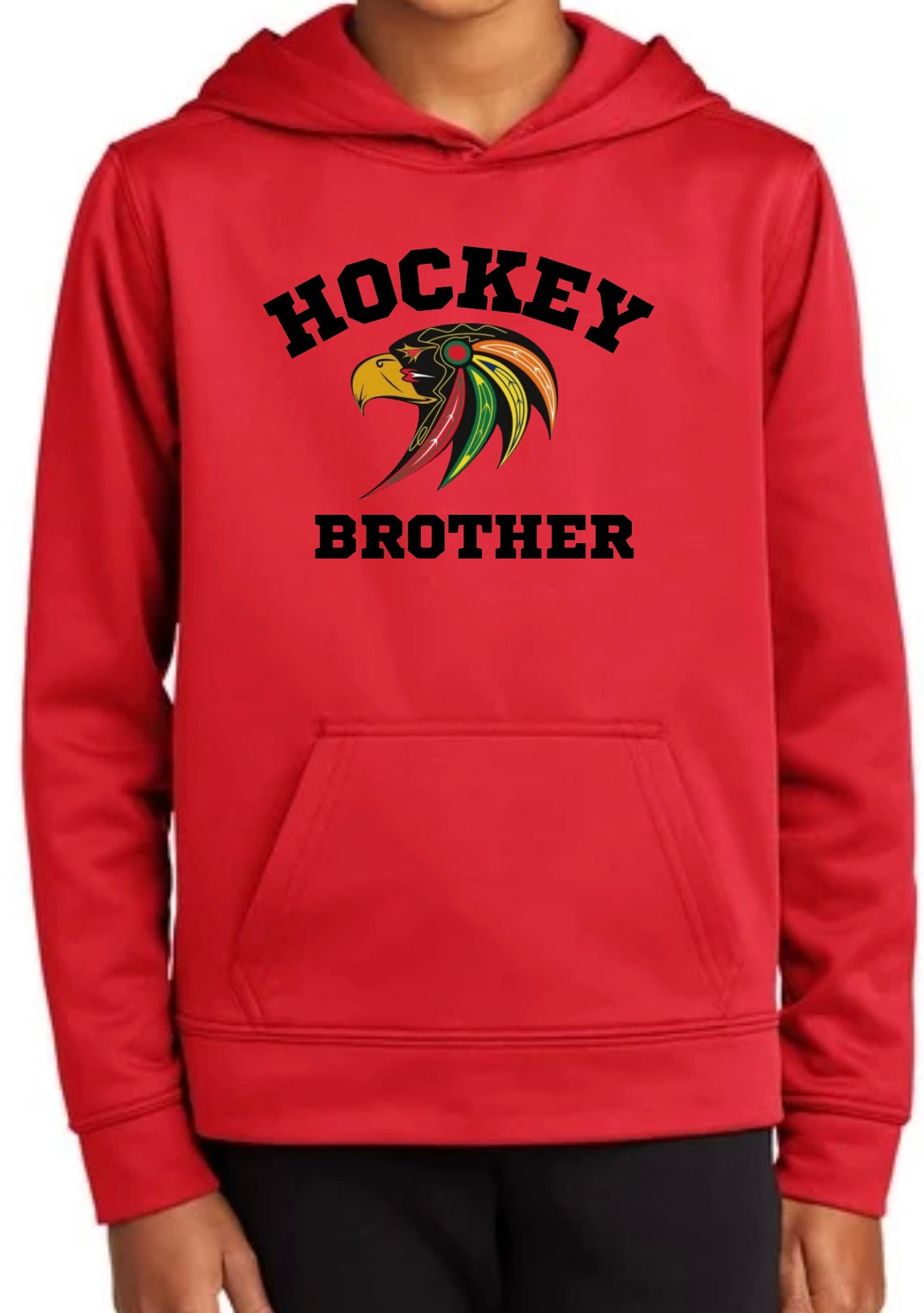 Youth Hawks Hockey Brother Dry Fit Hoodie
