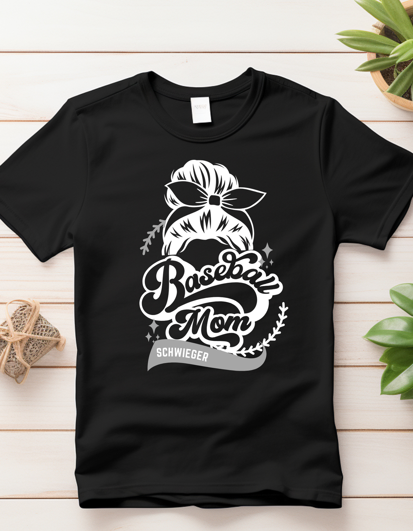 DGF15 Baseball Mom Bun Tank, Tee, Crew