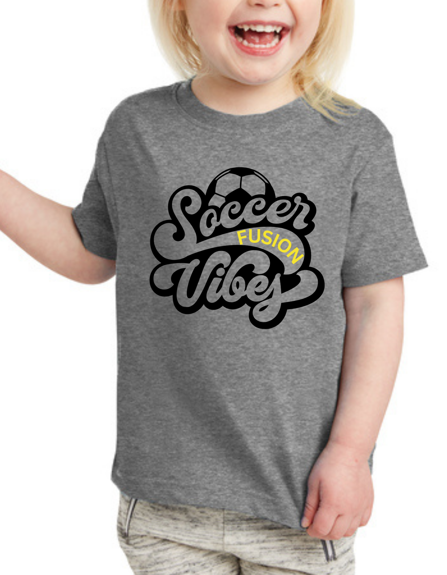 Dakota Fusion Soccer Vibes Toddler and Youth Tee