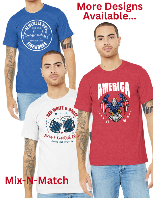 DOORBUSTER Adult 4th of July Tees