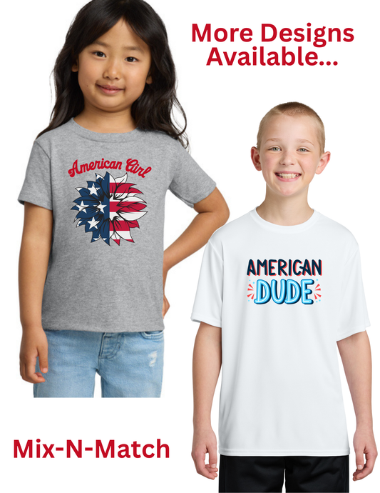 DOORBUSTER Youth 4th of July Tees