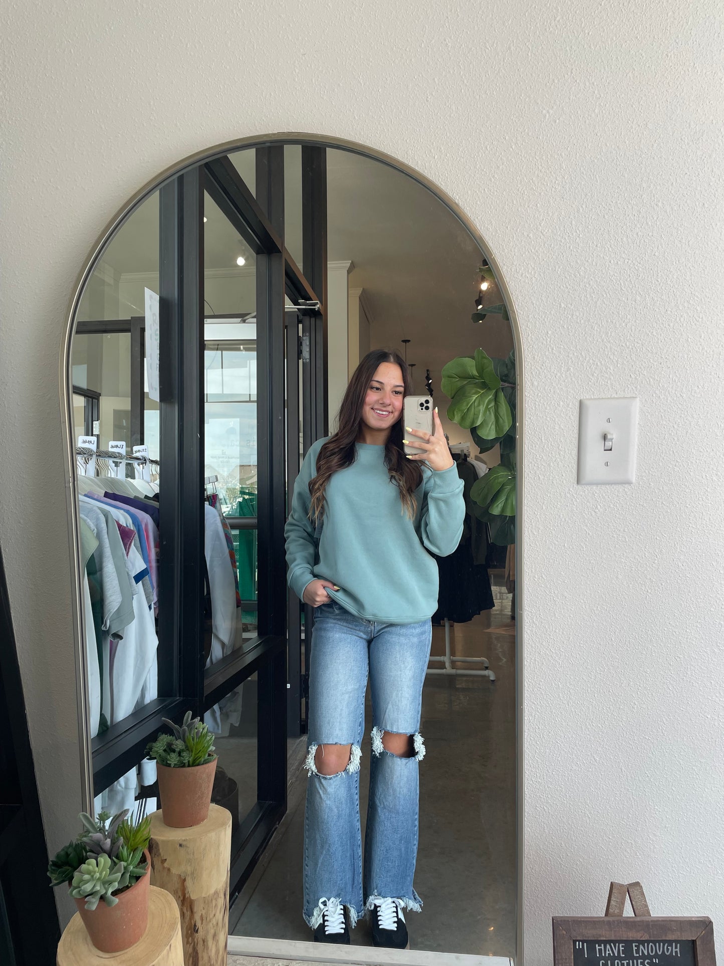 Sponge Fleece Crew Sweatshirt