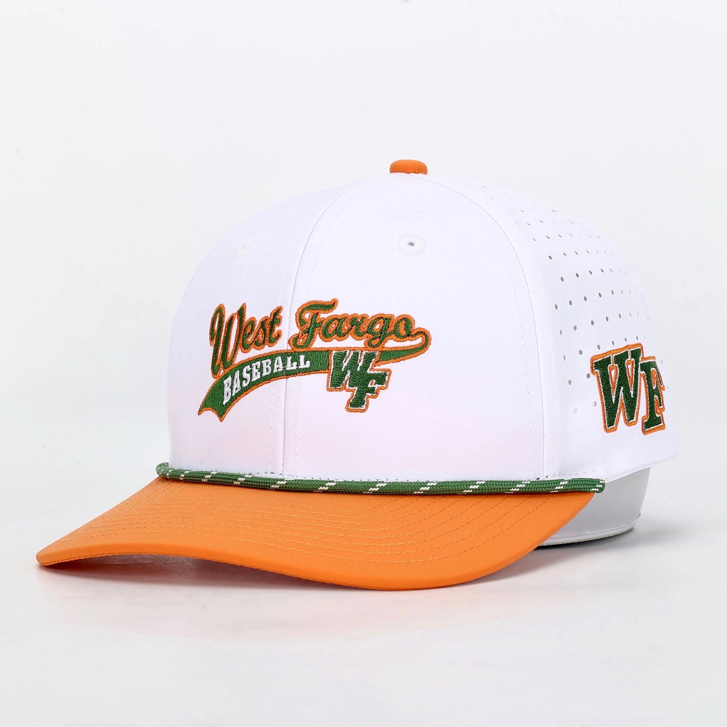 PREORDER White & Orange Sotastick West Fargo Baseball Hat