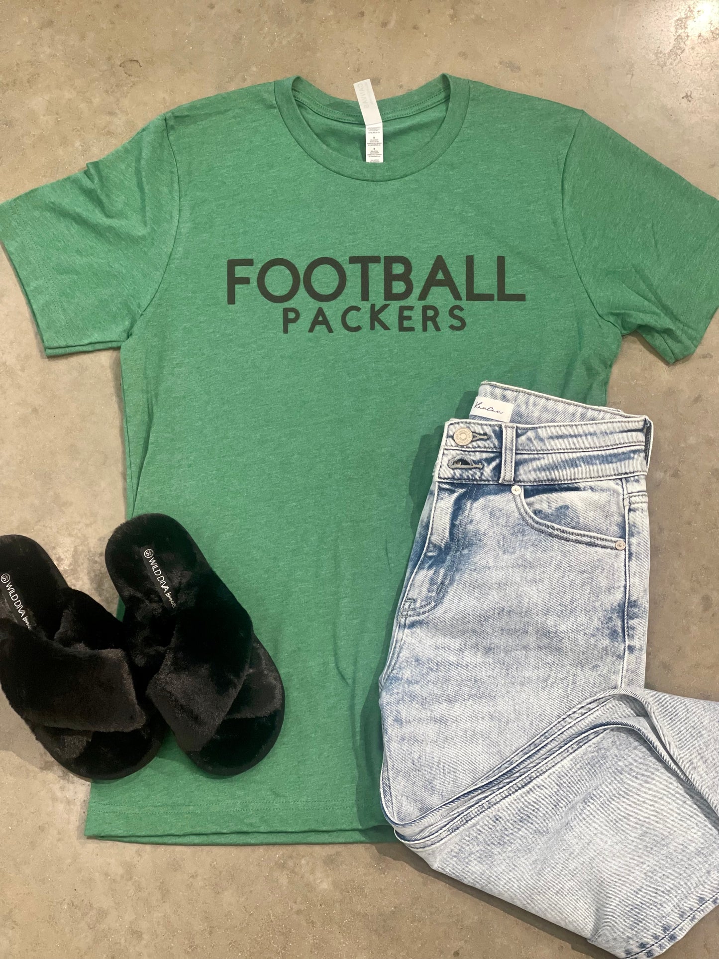 Puffy Vinyl Packer Football Tee