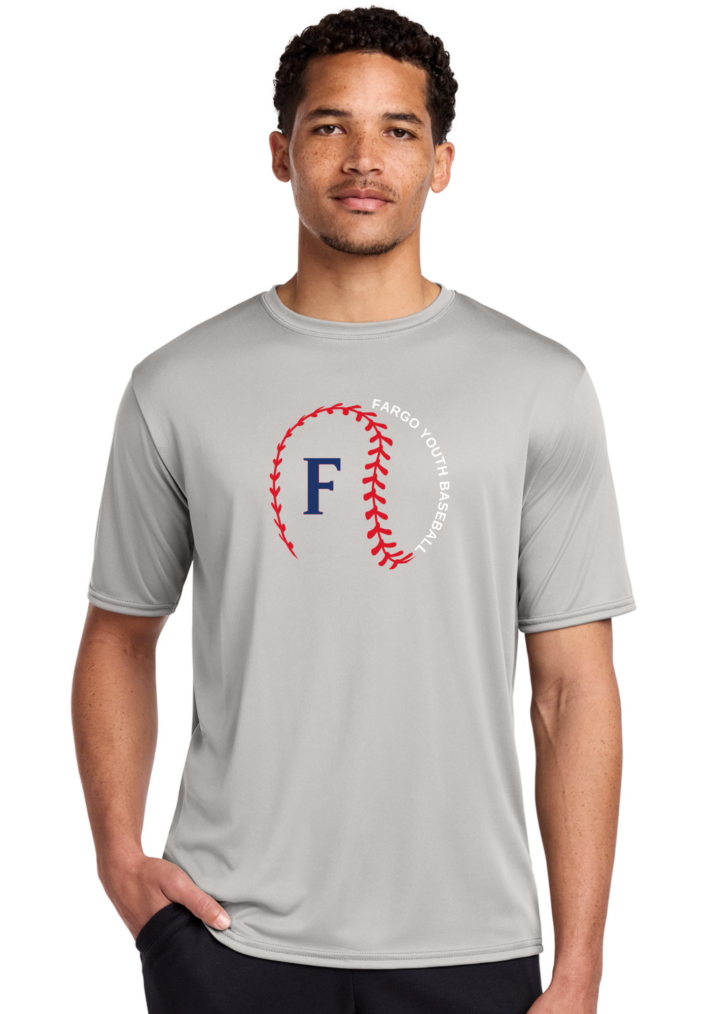 FYB Logo Baseball Stitches Dry Fit Tee, Long Sleeve or Hoodie