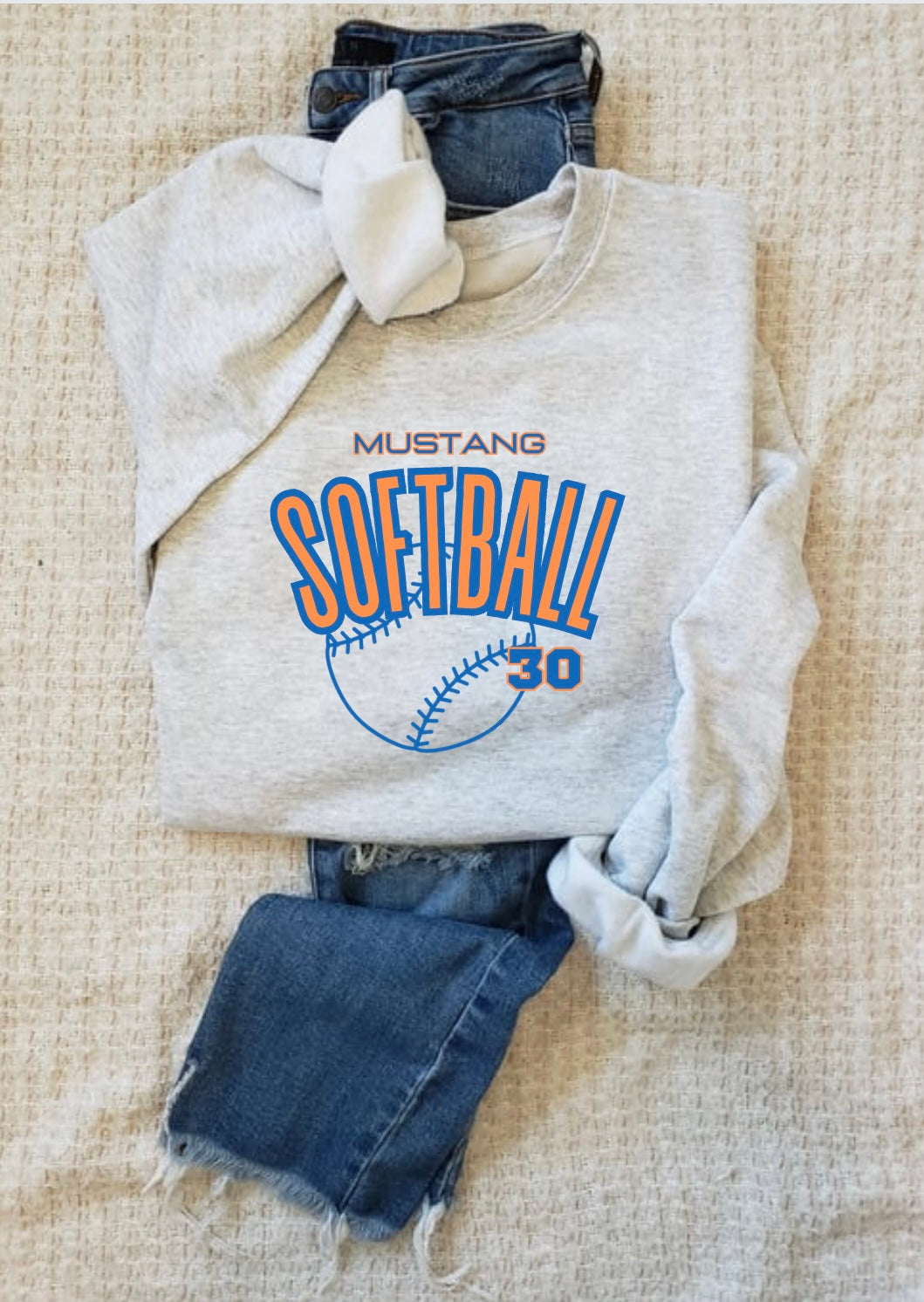 Softball Crew Sweatshirt