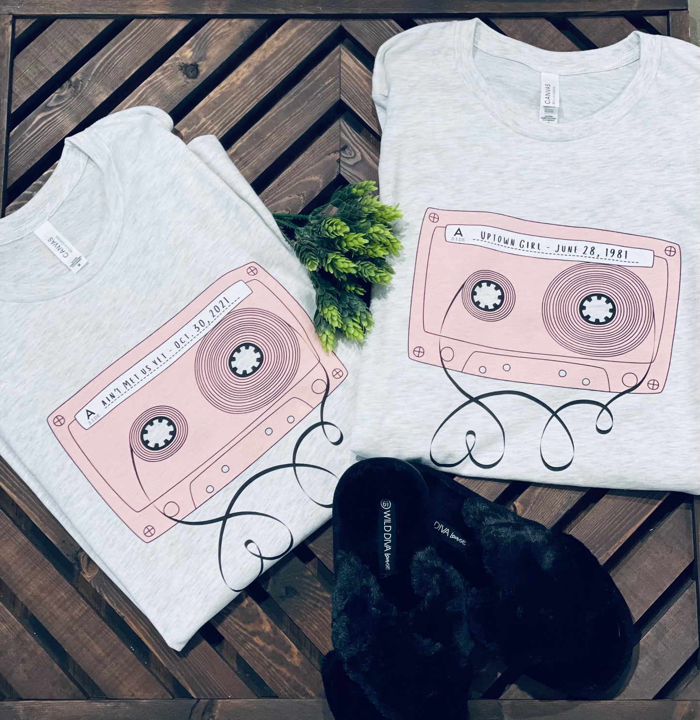 Custom Valentines Cassette T-shirt