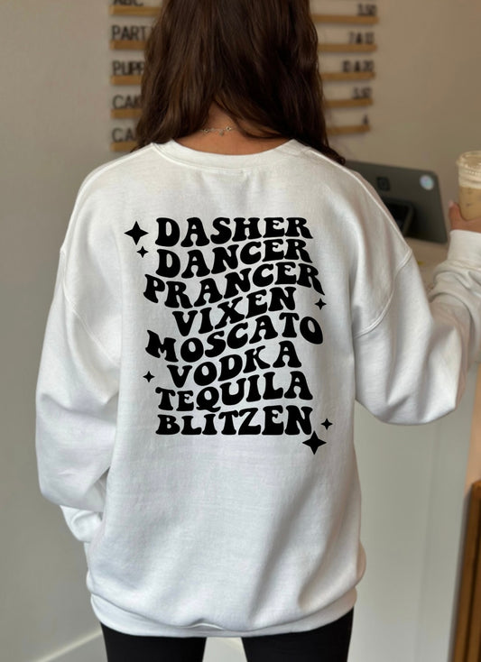 Dasher Dancer Vodka Crew Sweatshirt