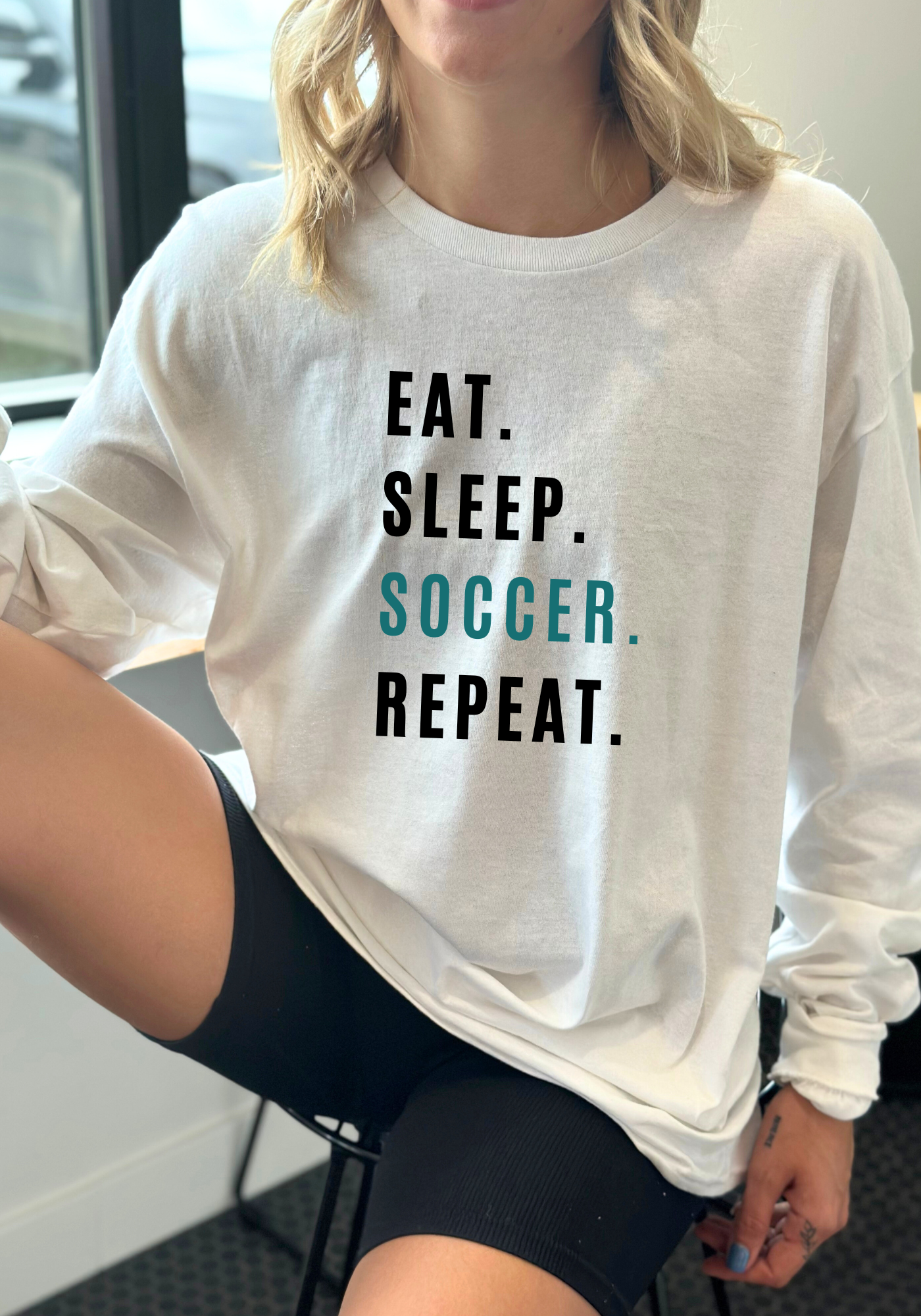 Fury Soccer Eat Sleep Repeat Long Sleeve