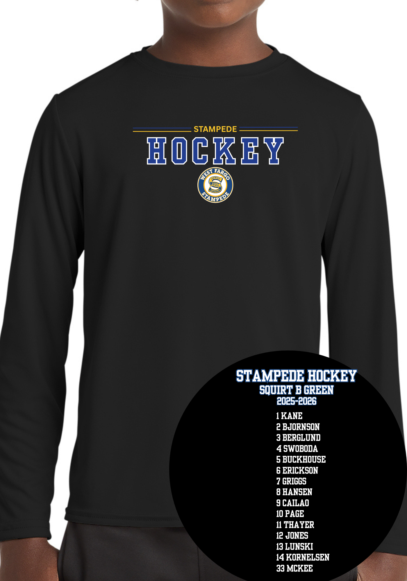 Stampede - Squirt B Green Team Tee