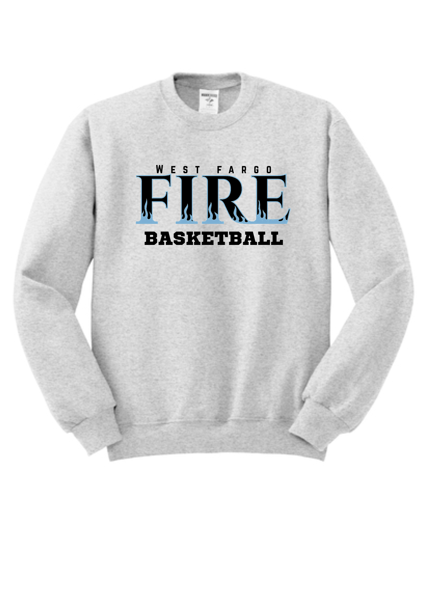 Fire Basketball Tshirt or Crew Sweatshirt