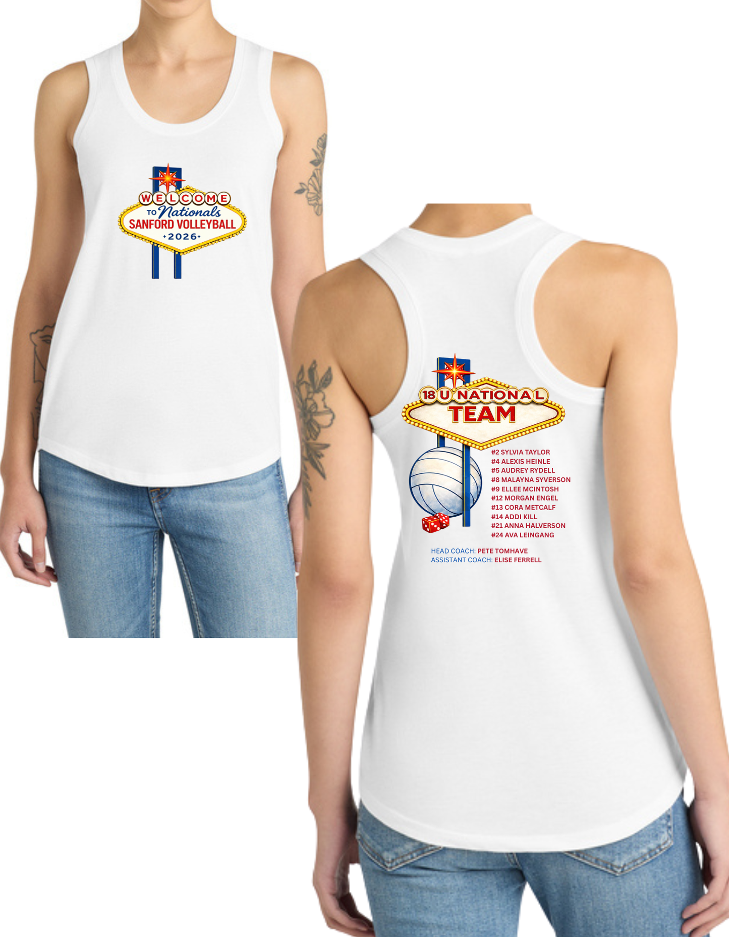 Nationals Volleyball Tank or Tee