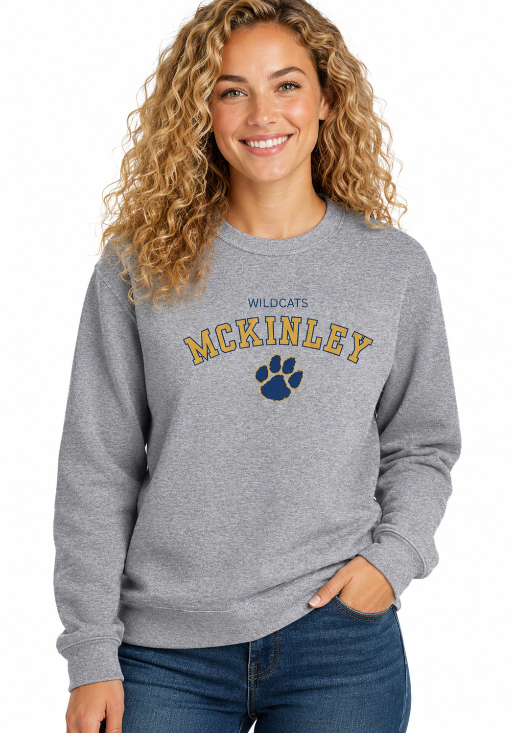 Custom School Cursive Tee or Crew Sweatshirt