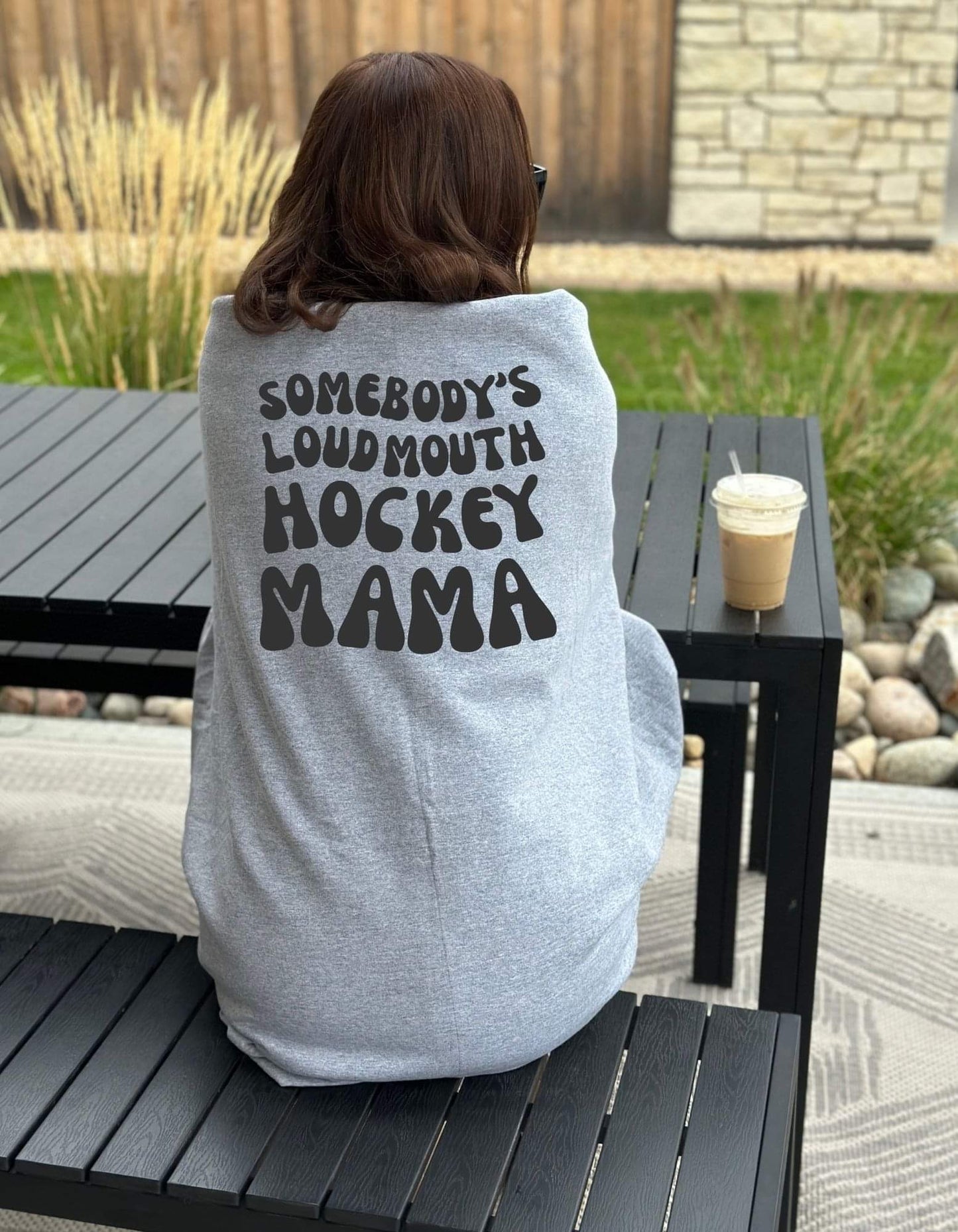 Oversized Old School Loud Mouth Sweatshirt Blanket