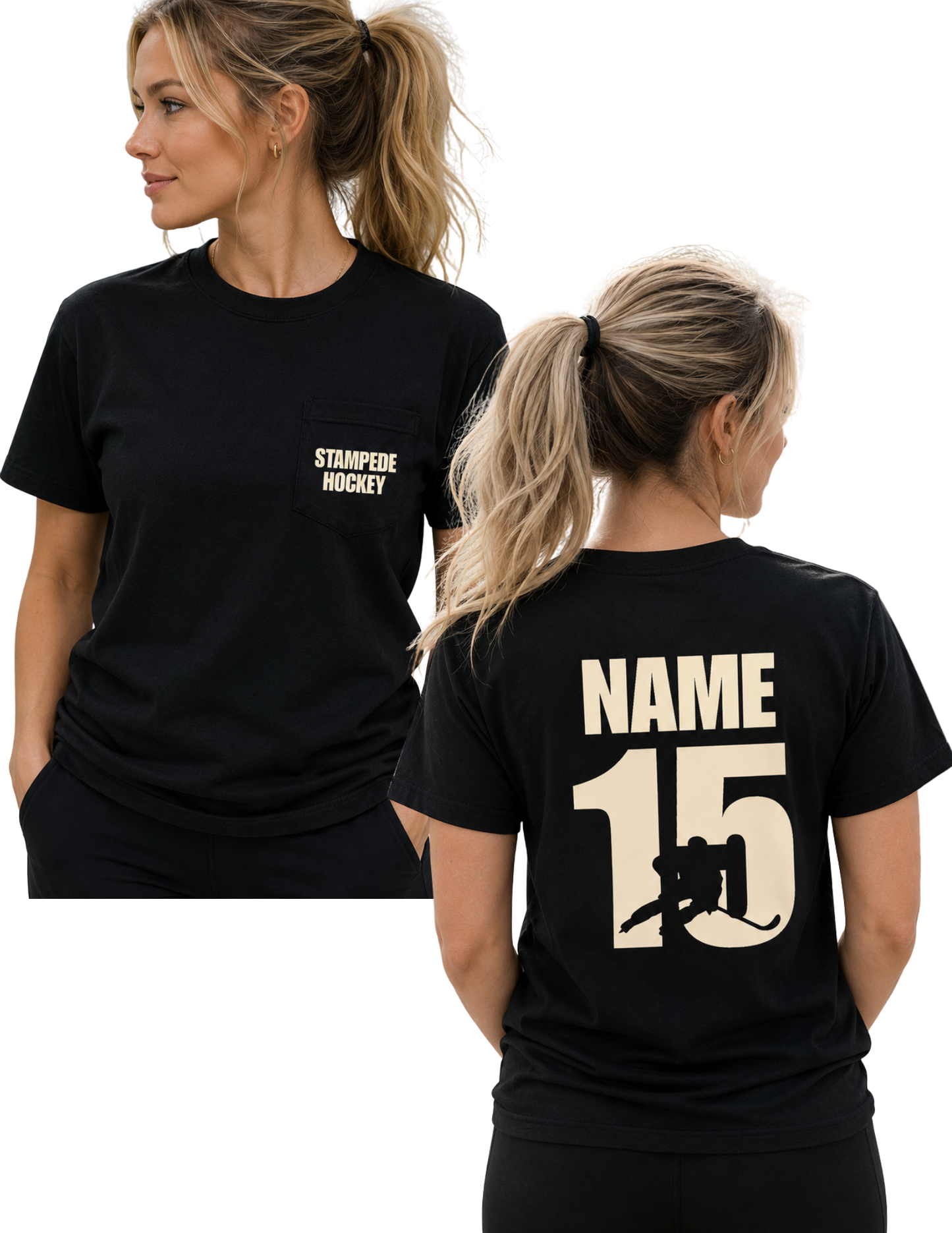 Stampede Big Name & Number on Back