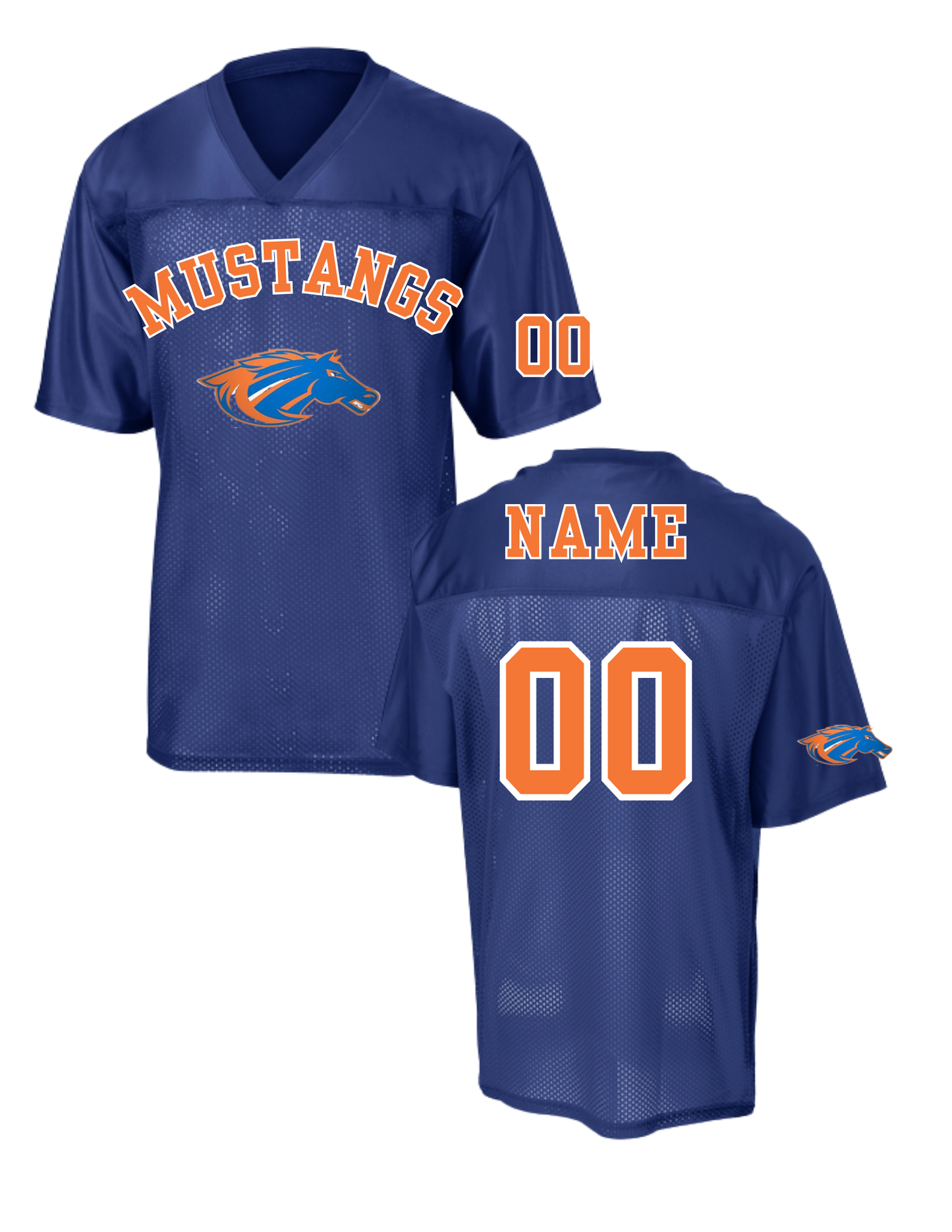 Oversized Jersey Mustang, Blue