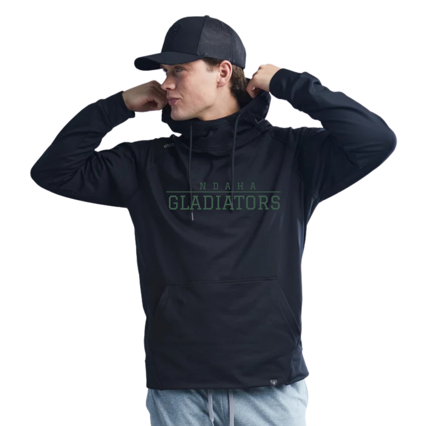 HOCKEYAK Gladiators Block Letters Hoodie - Youth & Adult