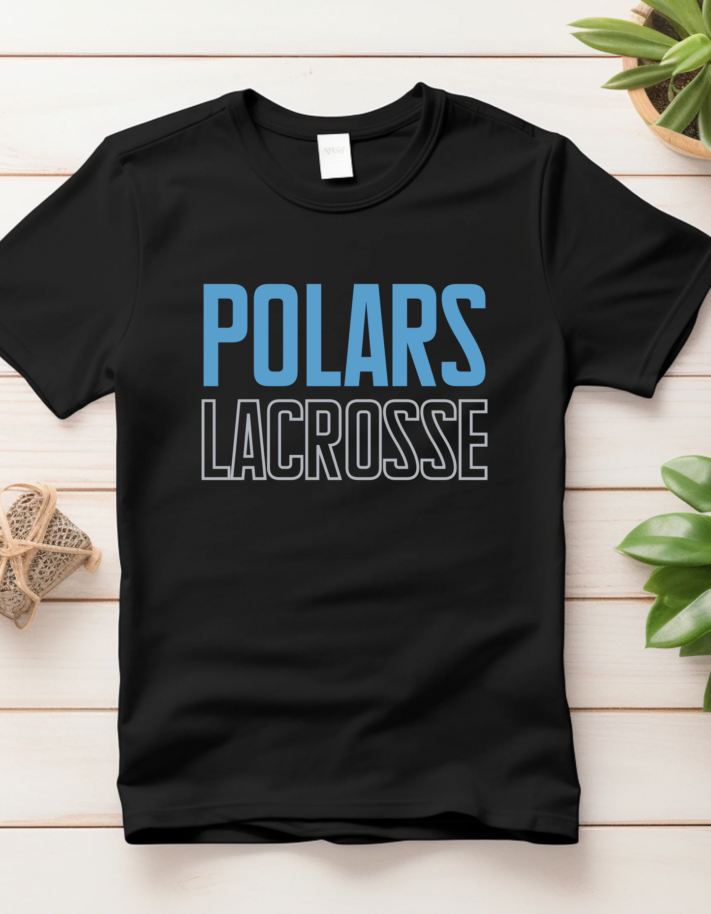 Polars Lacrosse Block Letter Tank, Tee, Crew