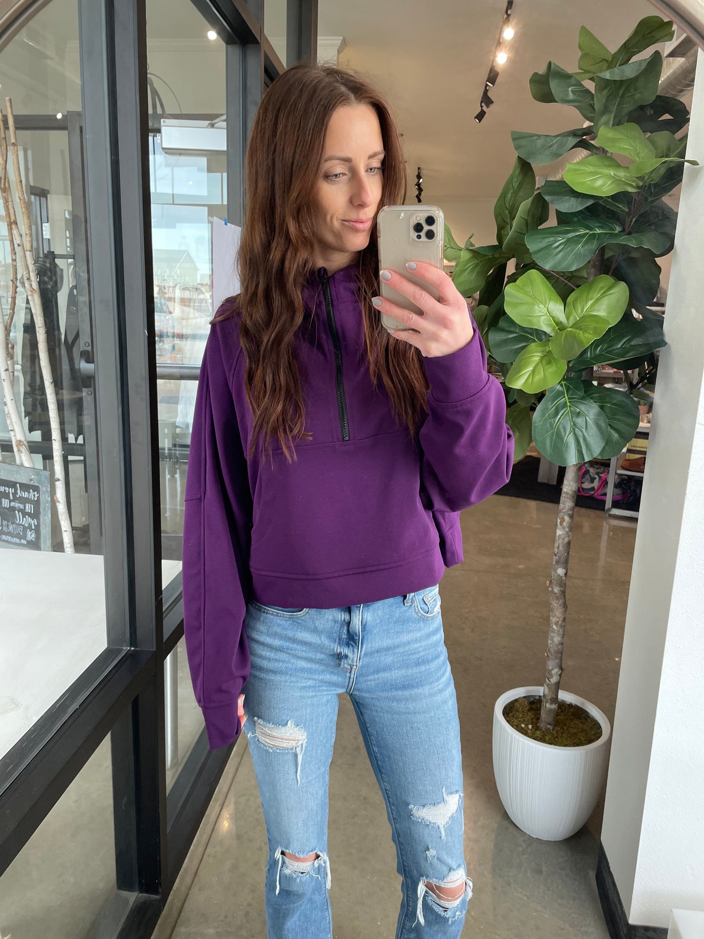 Plum Scuba Hoodie