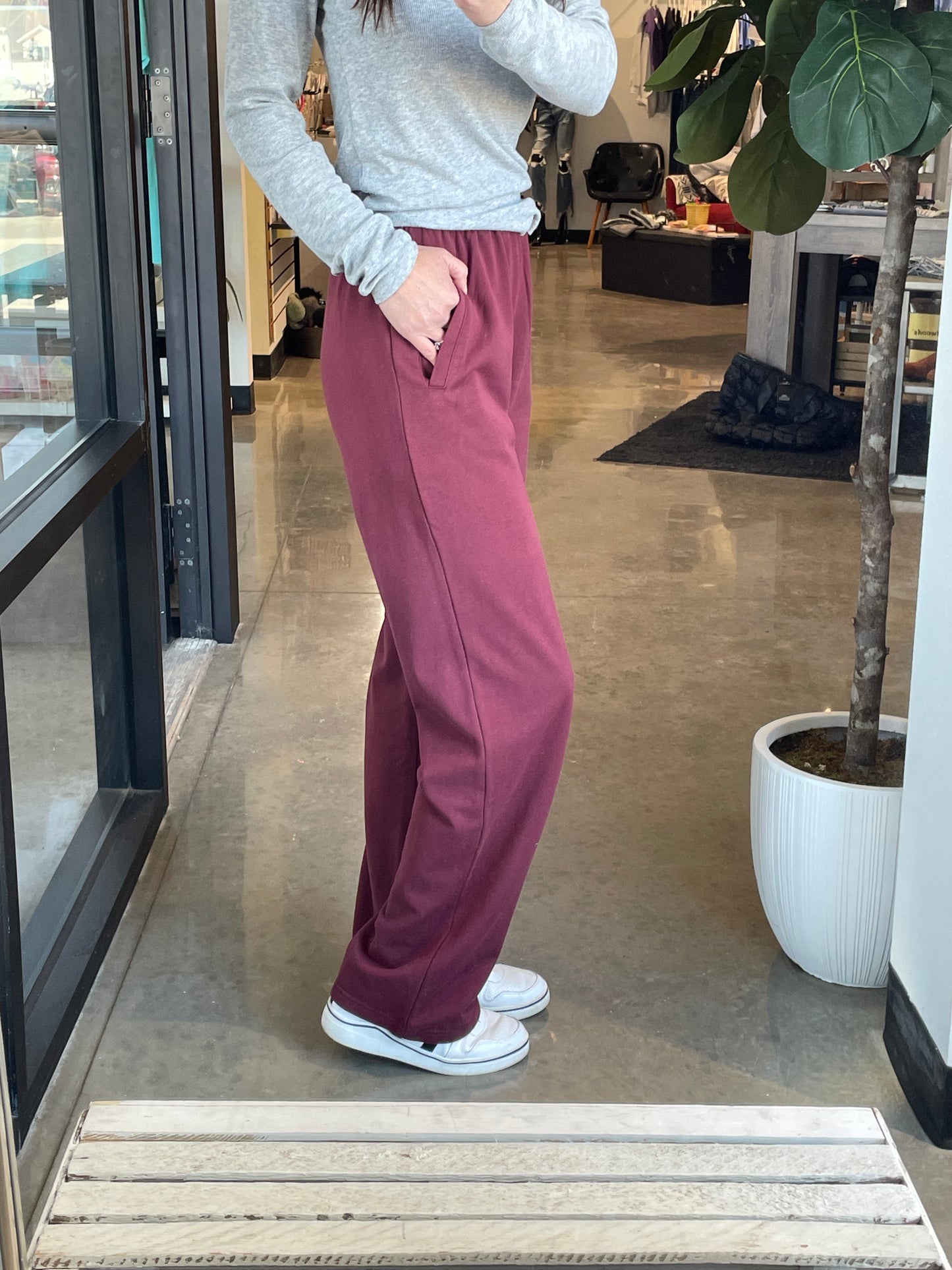 Burgundy Lounge Pants