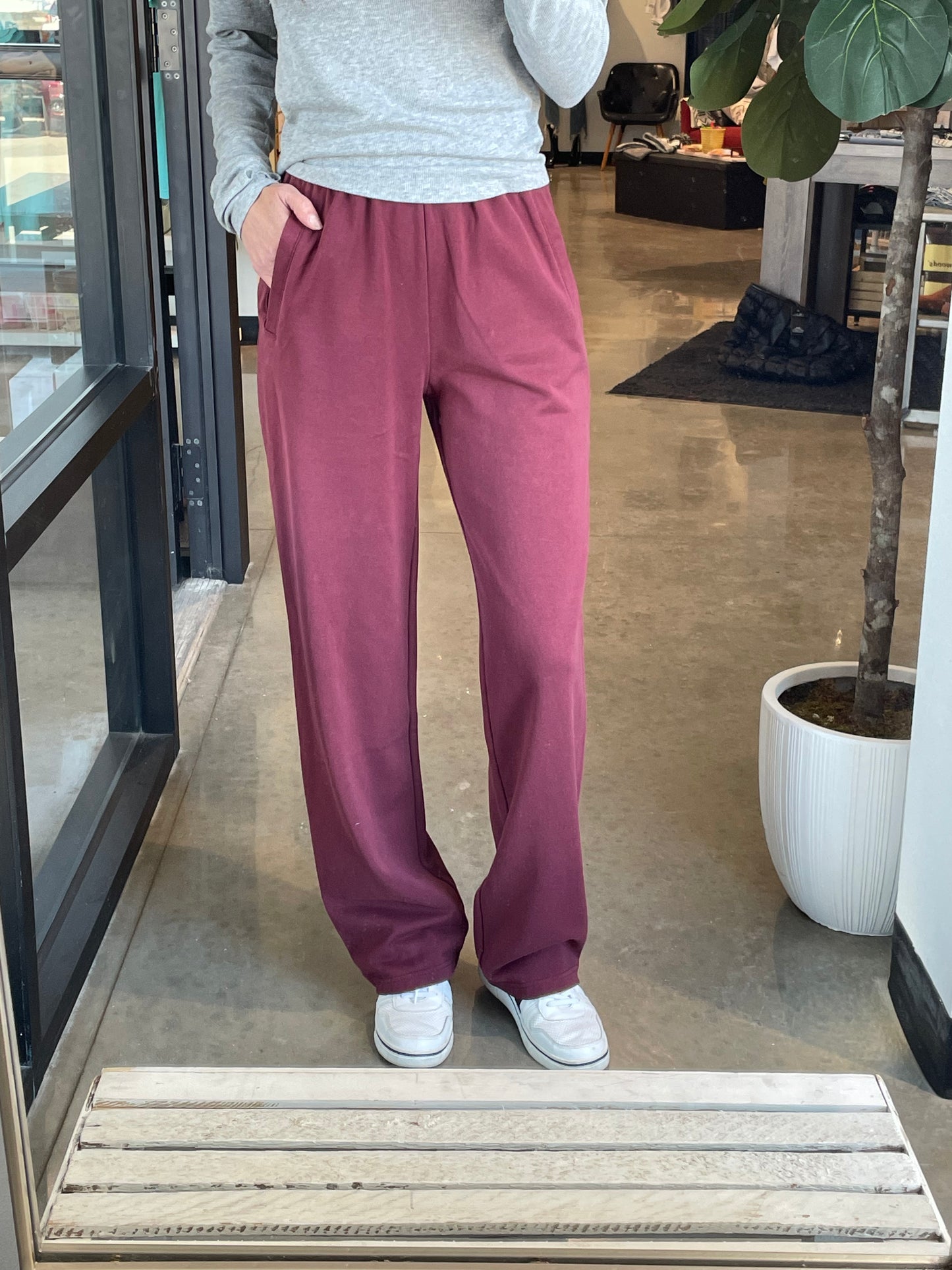 Burgundy Lounge Pants