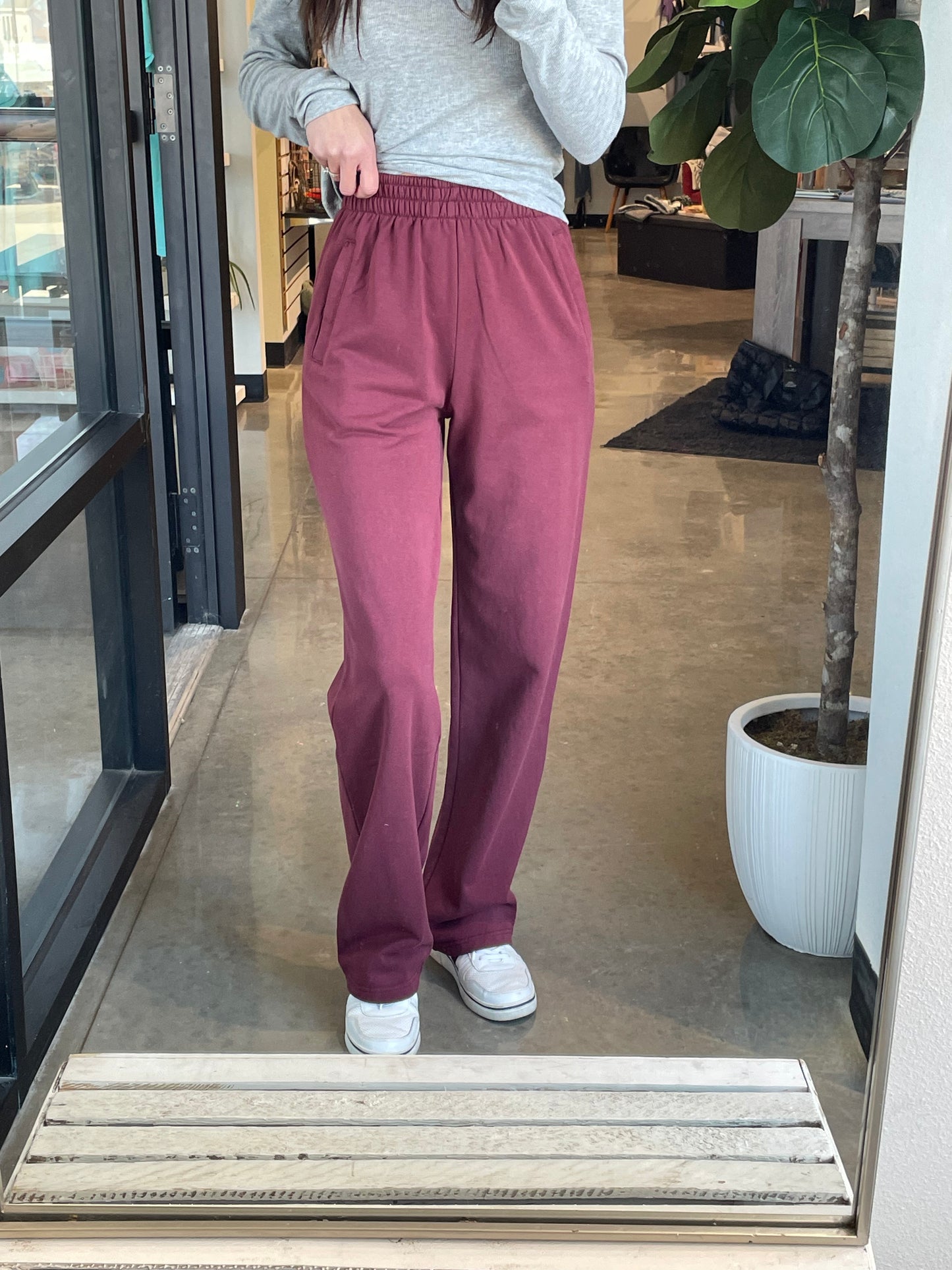 Burgundy Lounge Pants