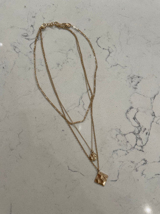3 Layer Gold Necklace