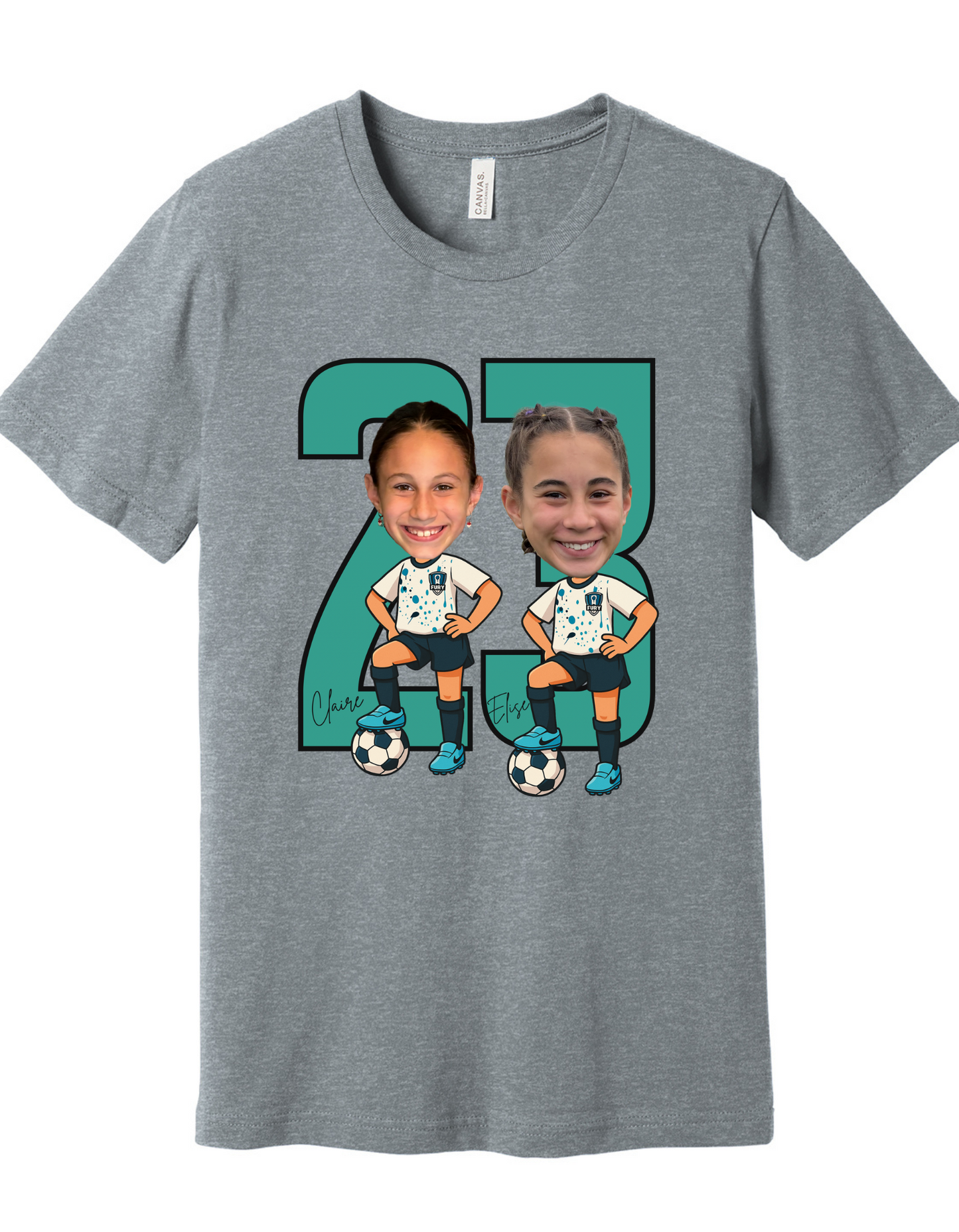 Fury Soccer Custom Player Tank or Tee