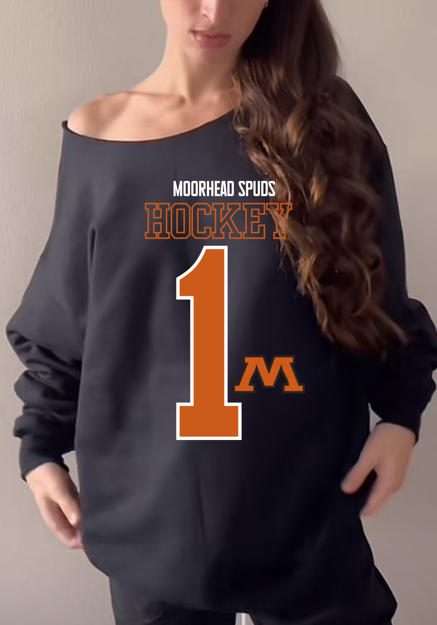 Oversized Off the Shoulder Crew Spuds
