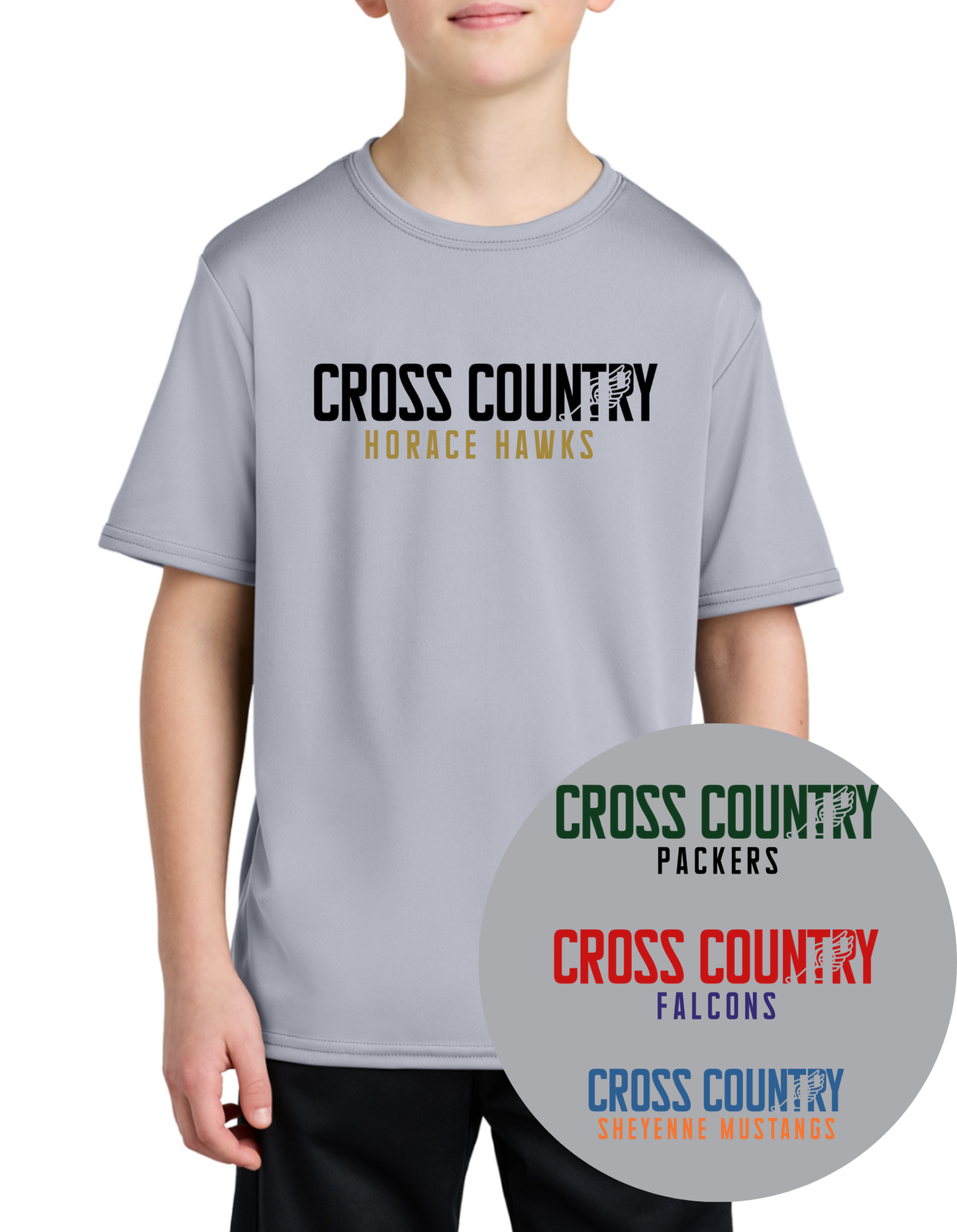 School CROSS COUNTRY Dry Fit Tee