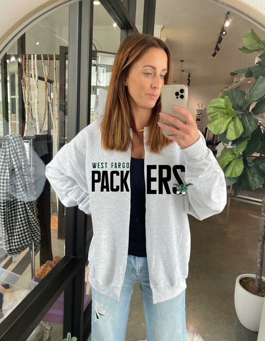 West Fargo Packer Sweatshirt Cardigan