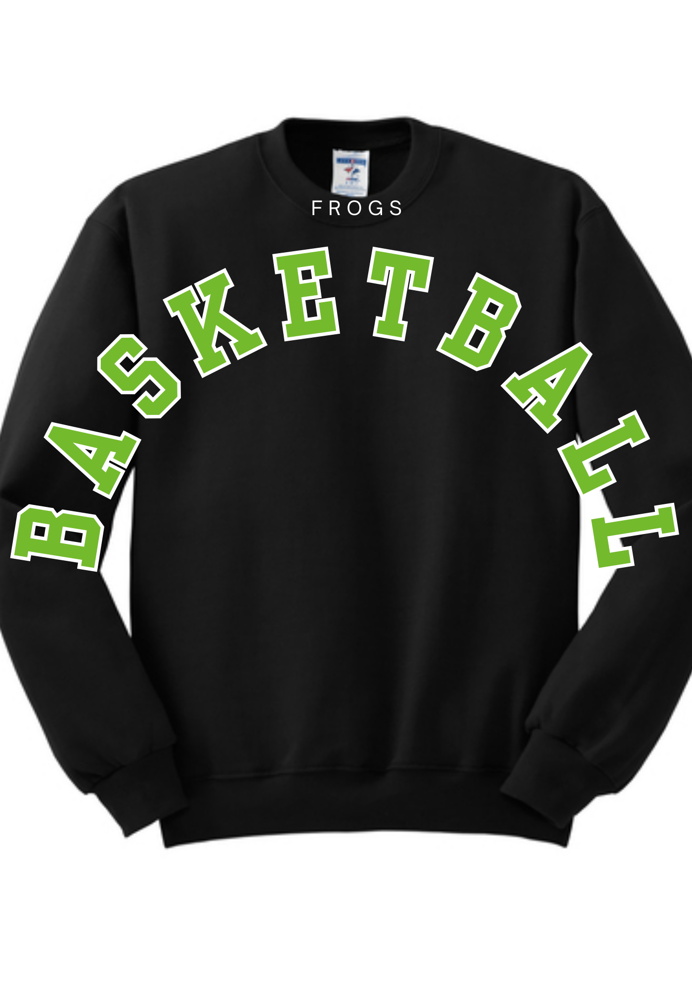 Frogs Basketball Large Letter Crew