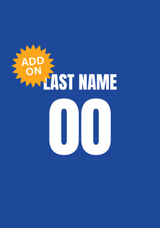 Add Name/Number on Back