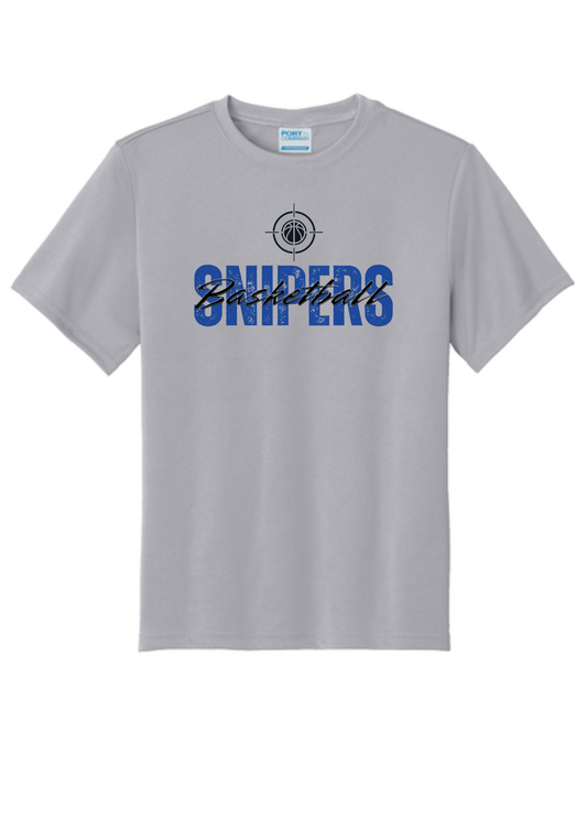 Snipers with Cursive Dry Fit Tee, Long Sleeve or Hoodie