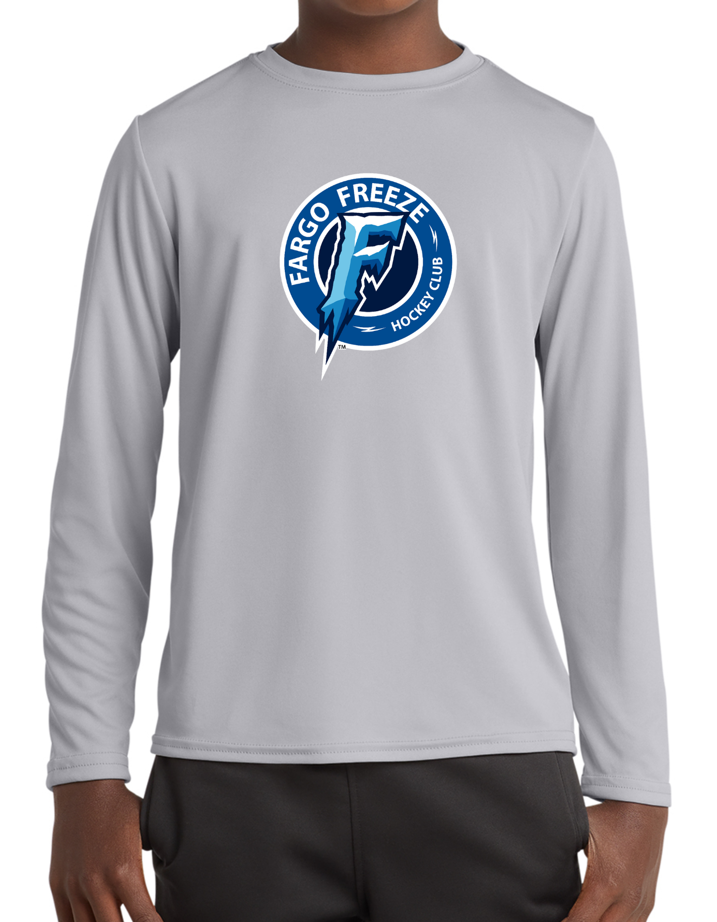 Fargo Freeze Circle Logo Dry Fit Tee, Long Sleeve or Hoodie