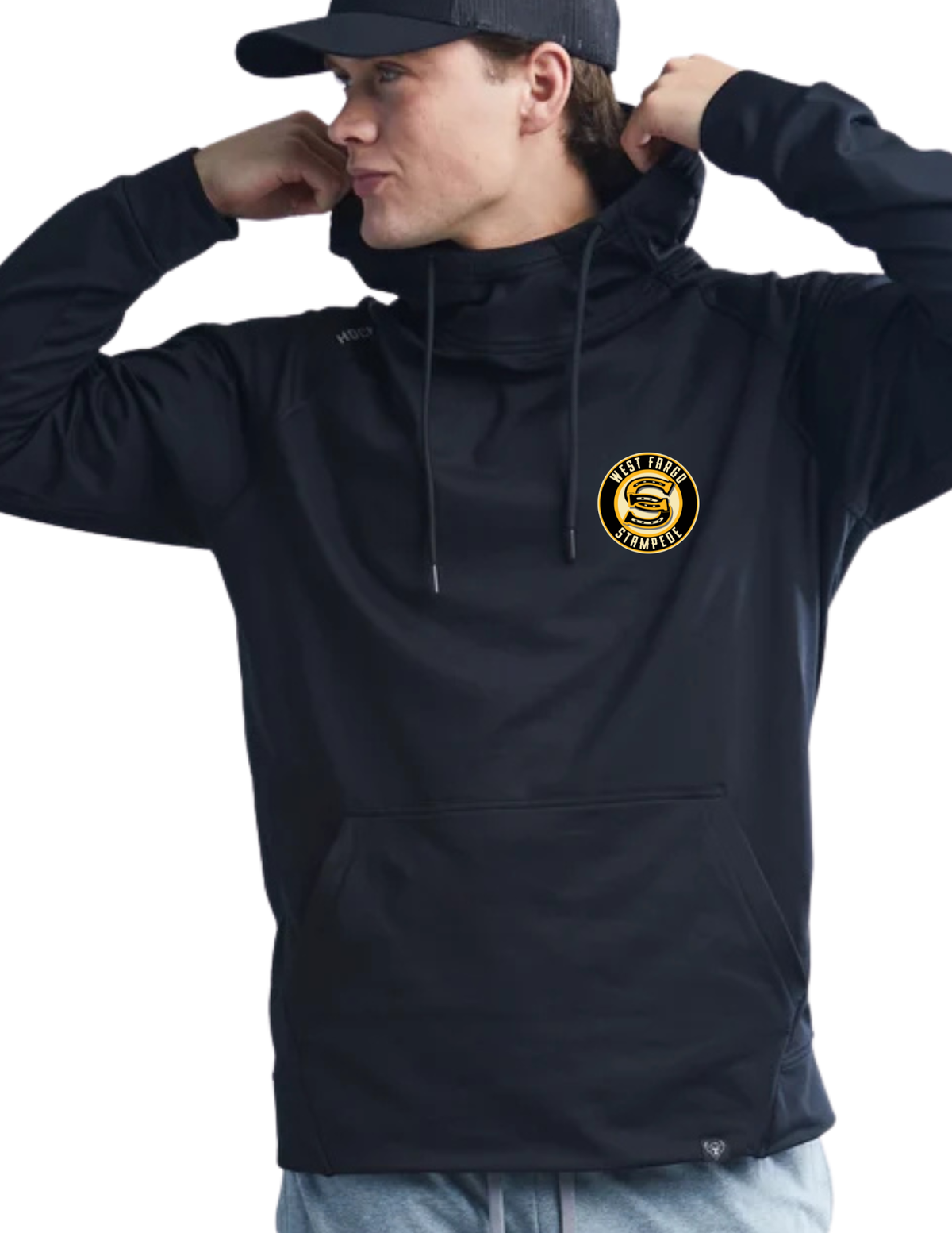 YAK Stampede Block Logo Side Pocket Hoodie - Youth & Adult