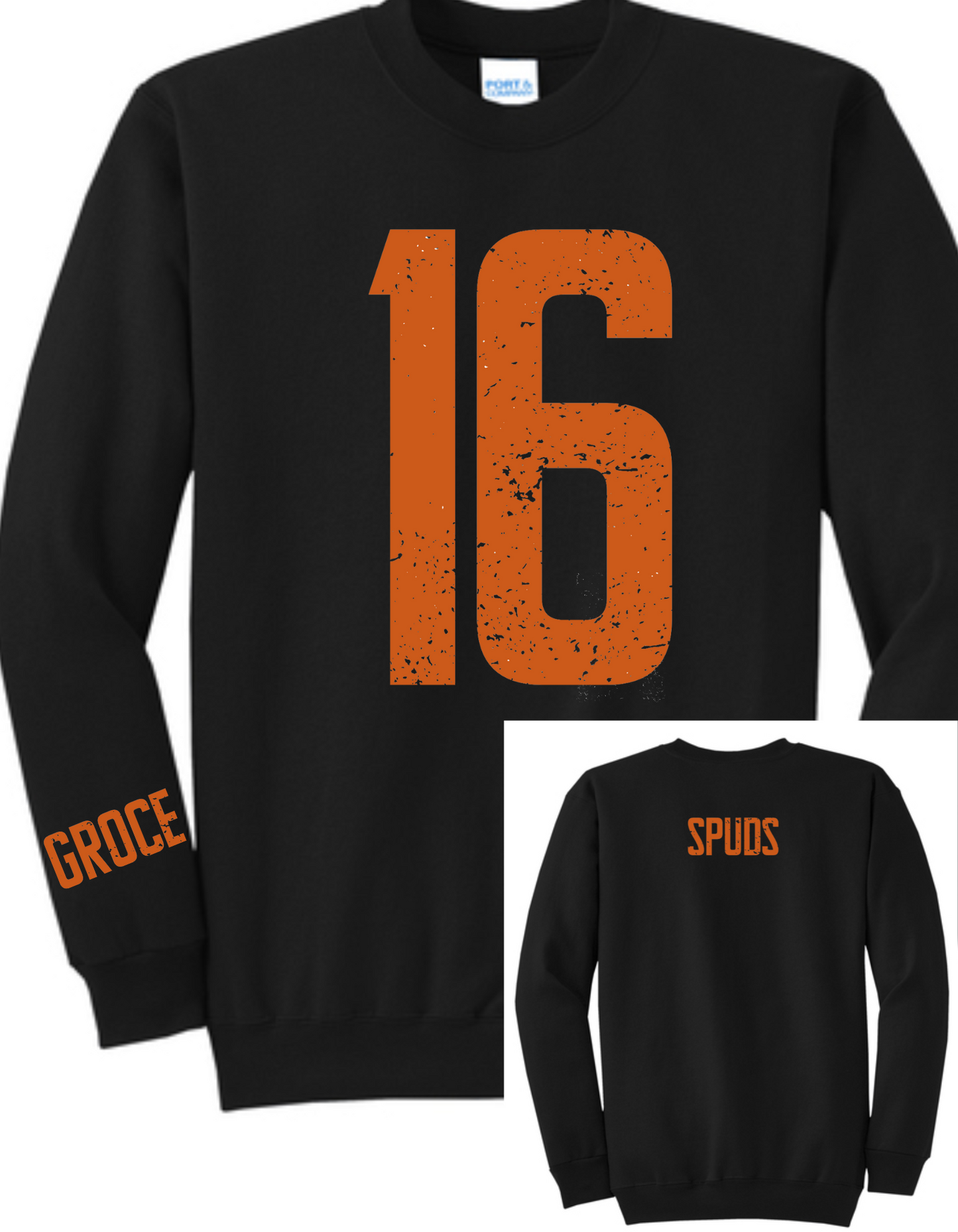 Moorhead Spuds Oversized Number Custom Crew